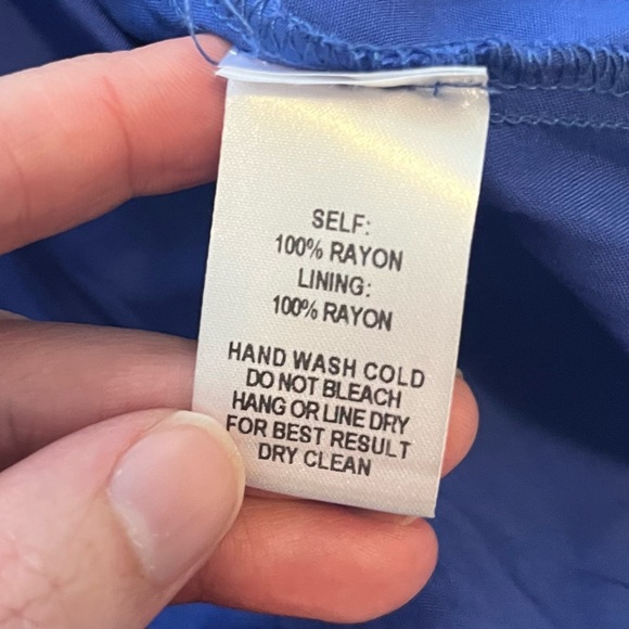 NWT Lulus Troulos Royal Blue Lace Up Midi Dress Skater Gauze Size Small - Picture 14 of 15